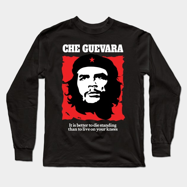 Che Guevara Long Sleeve T-Shirt by KewaleeTee